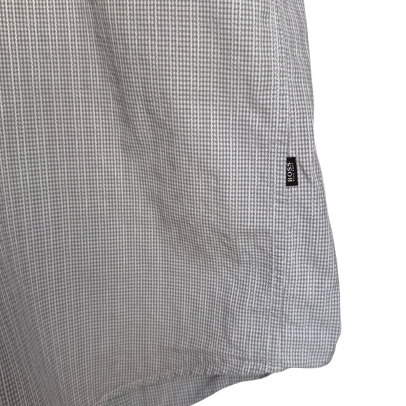 Hugo Boss Long Sleeve Dress Shirt Men’s XL Grey Formal Special Occasion Wedding - Picture 5 of 9